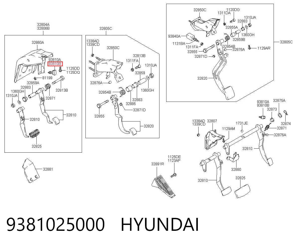 9381025000 Hyundai/Kia Interruptor luces de freno