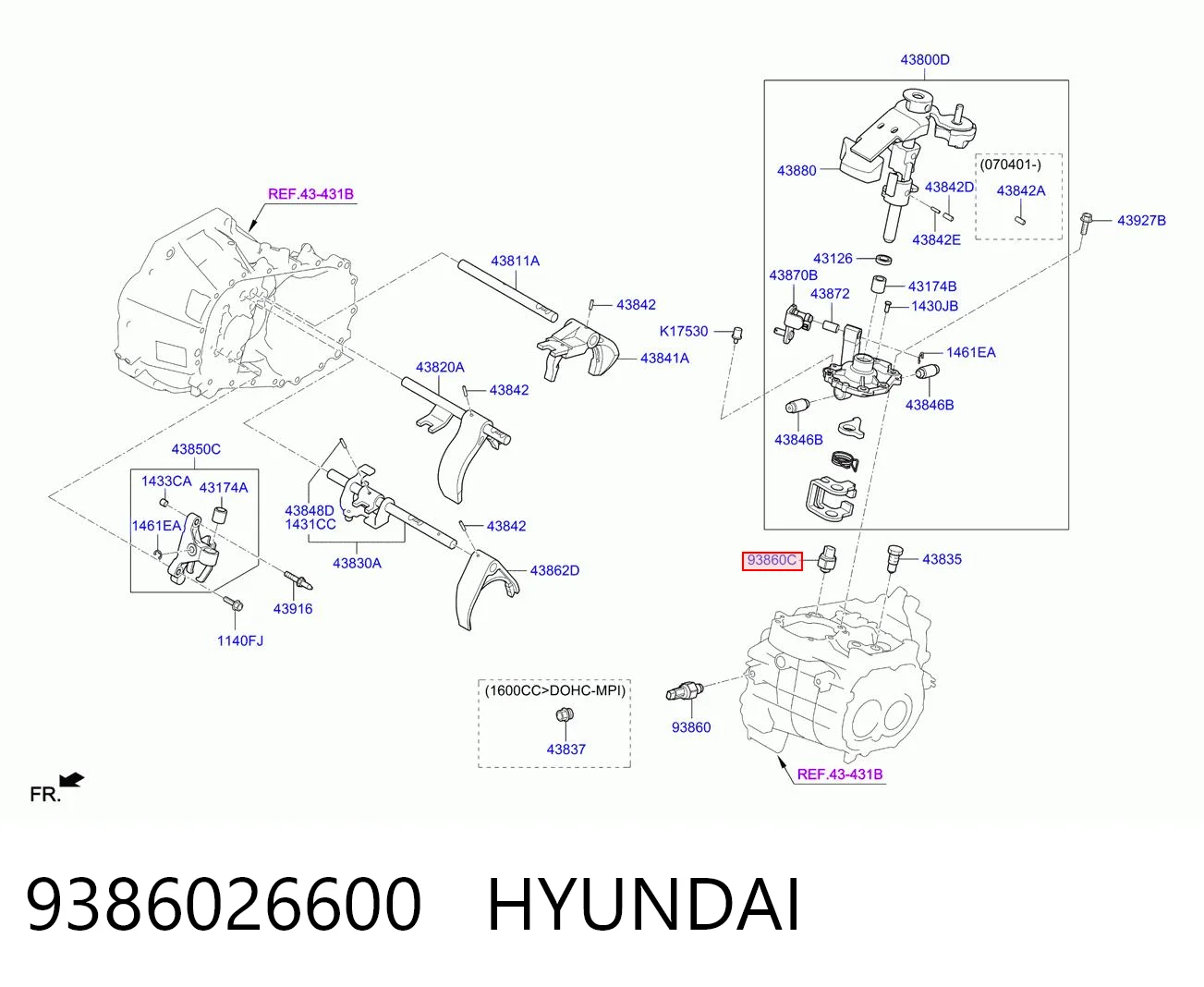 Interruptor de marcha atras Hyundai I30  (2016-2026)
