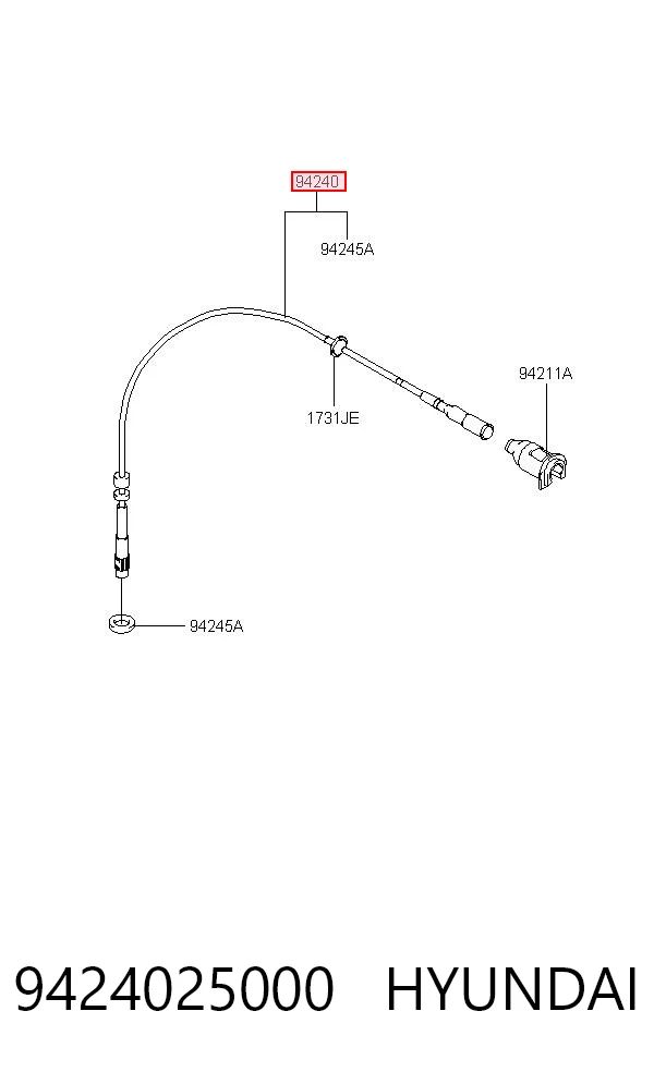 Cable velocímetro para Hyundai Accent LC