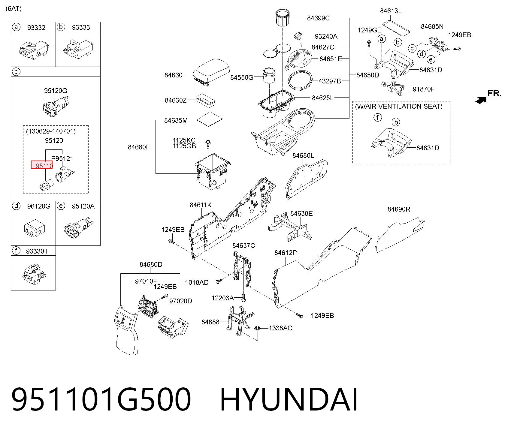 951101G500 Hyundai/Kia