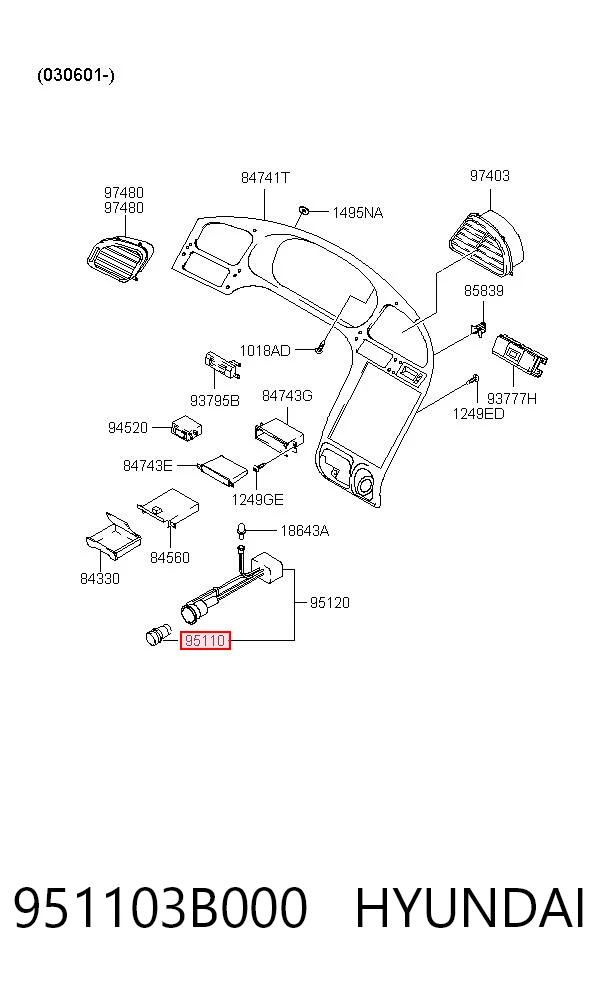 Comprar Encendedor de coche Hyundai Sonata III Y-3 a bajo precio