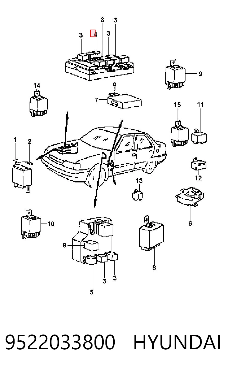 9522033800 Hyundai/Kia
