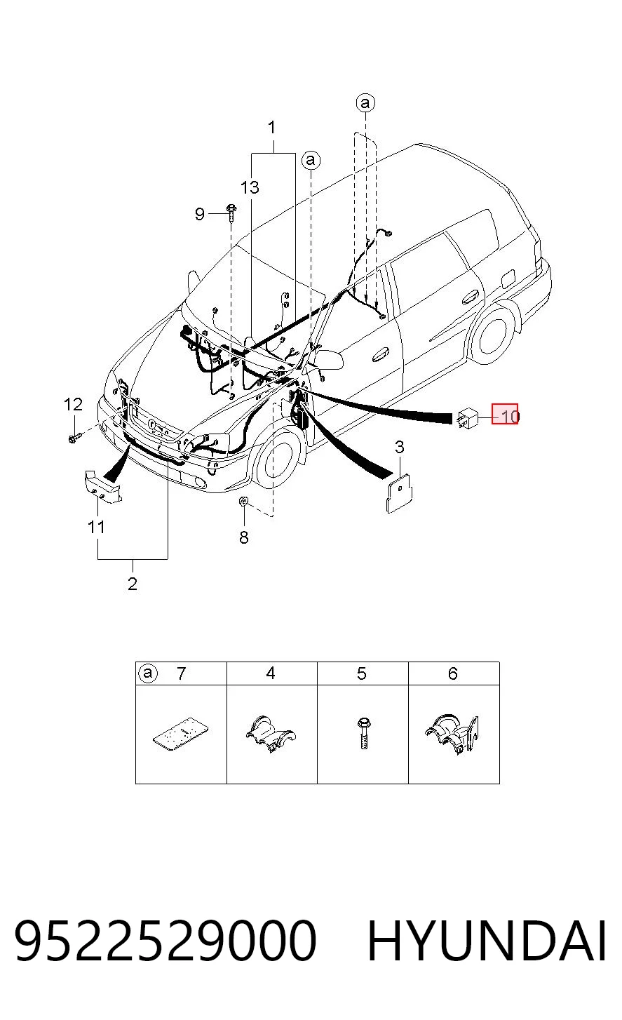 Relé eléctrico multifuncional F57B14B192AA VAG