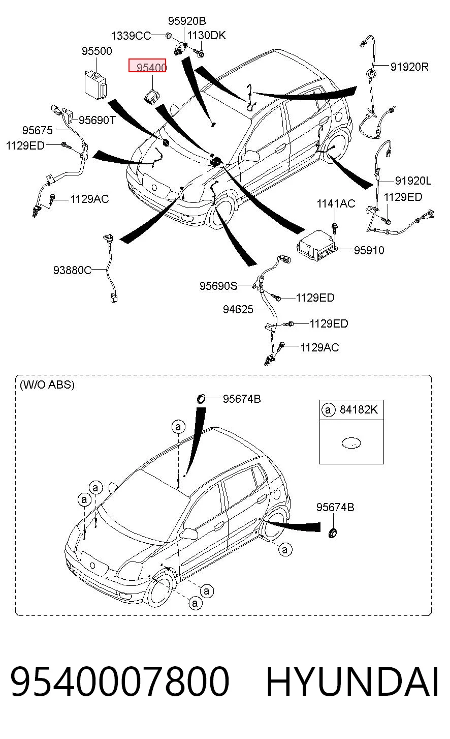 9540007800 Hyundai/Kia