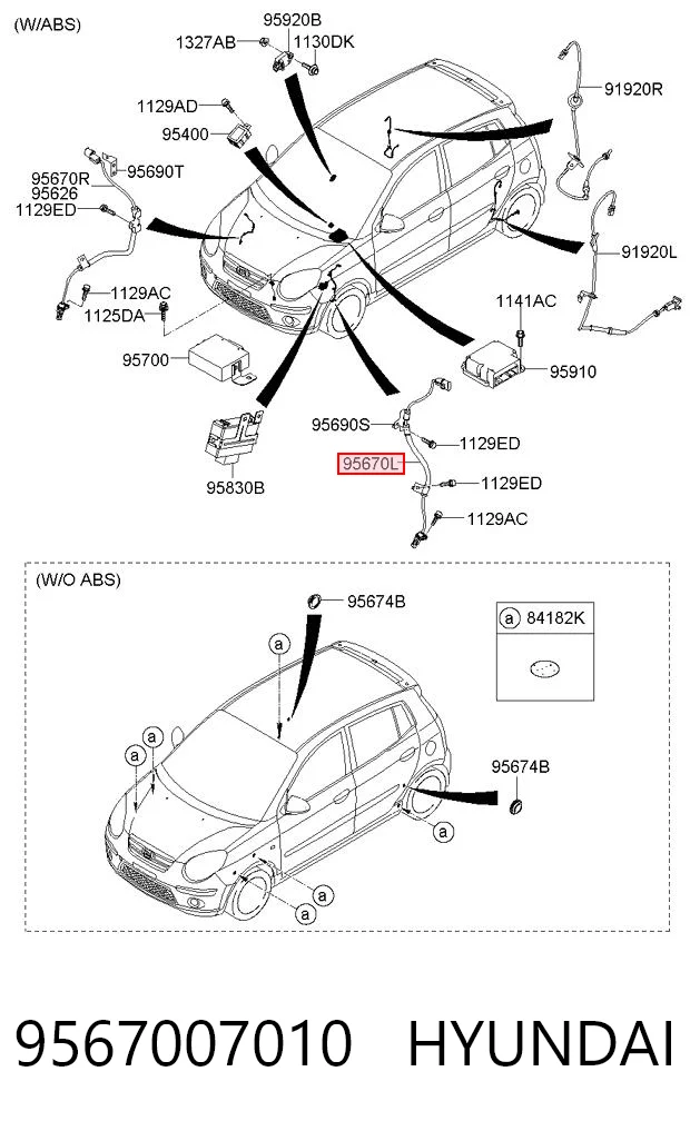 9567007010 Hyundai/Kia