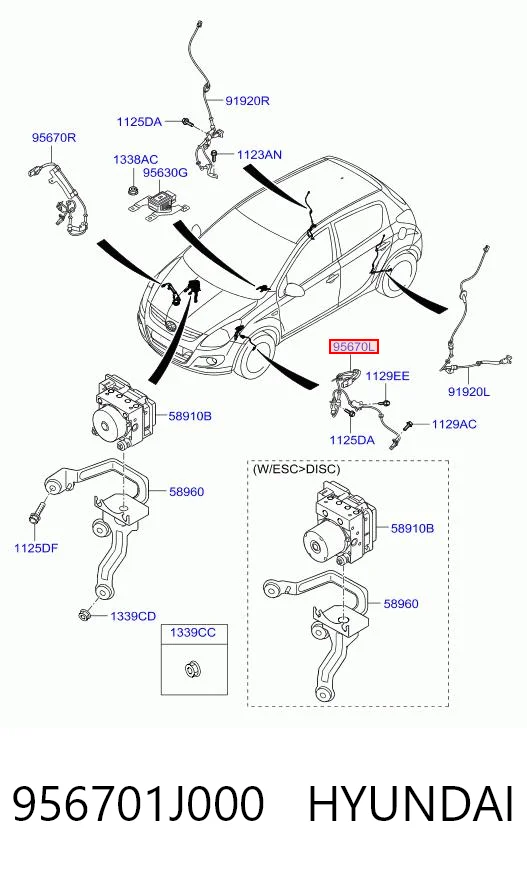 956701J000 Hyundai/Kia