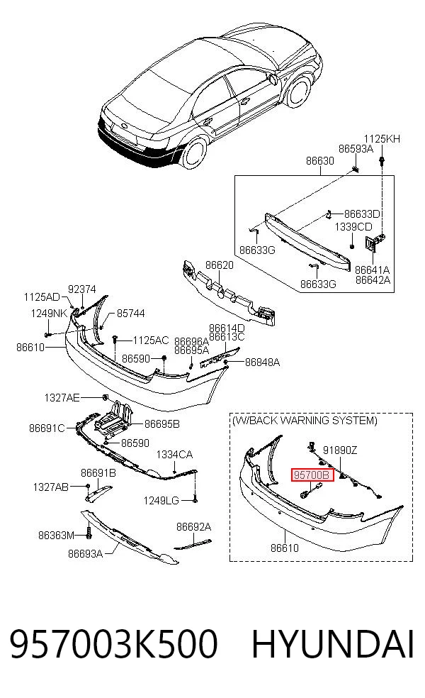 957003K500 Hyundai/Kia