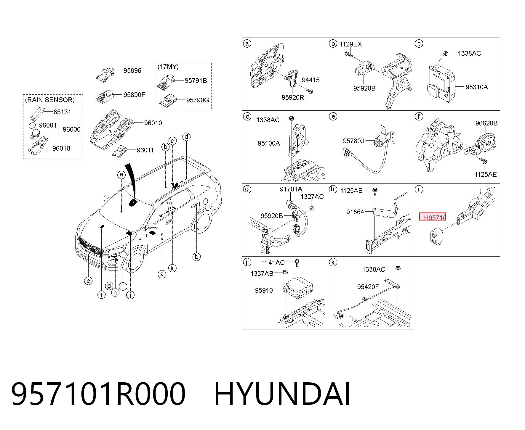 957101R000 Hyundai/Kia Claxon
