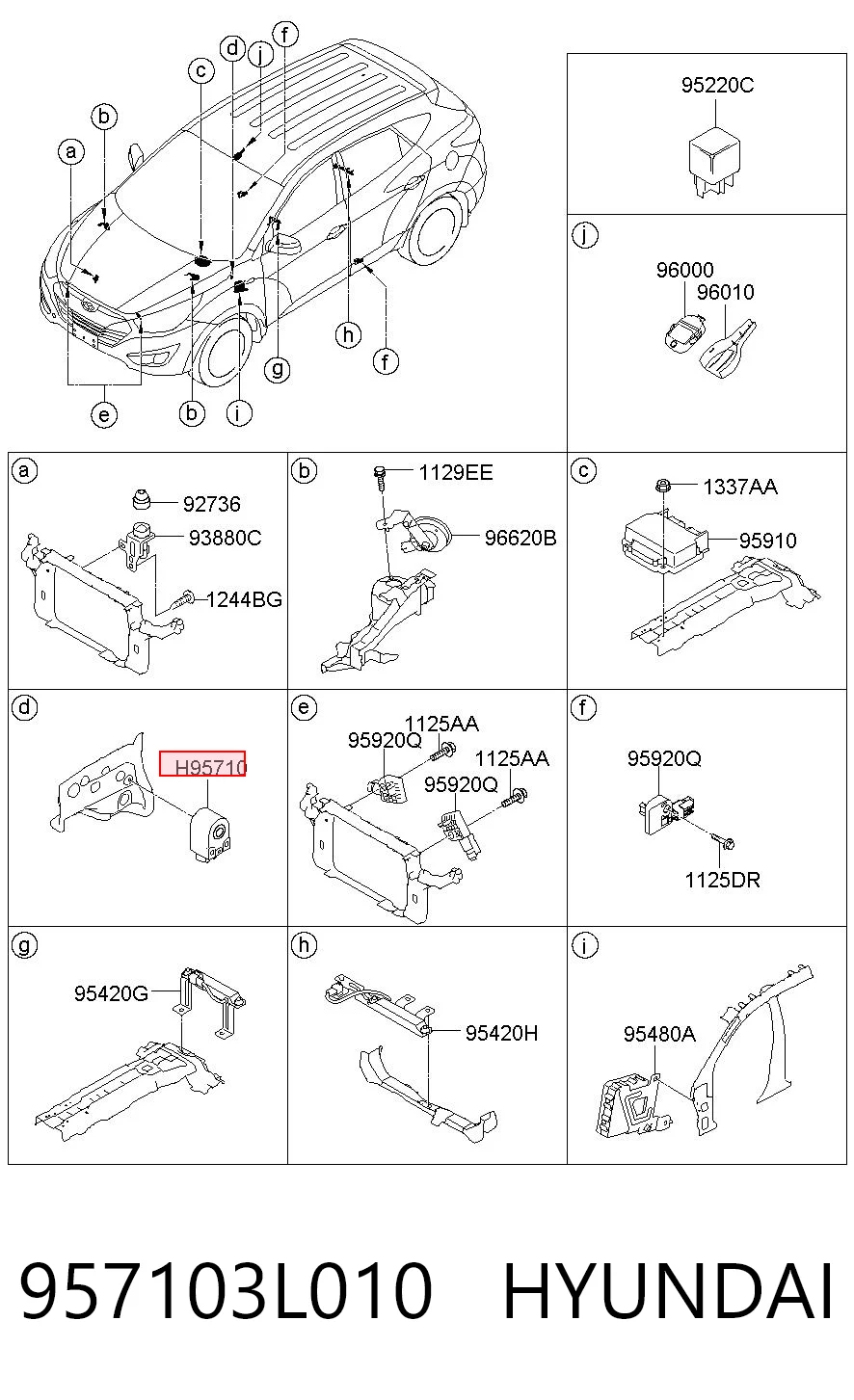957103L010 Hyundai/Kia Claxon