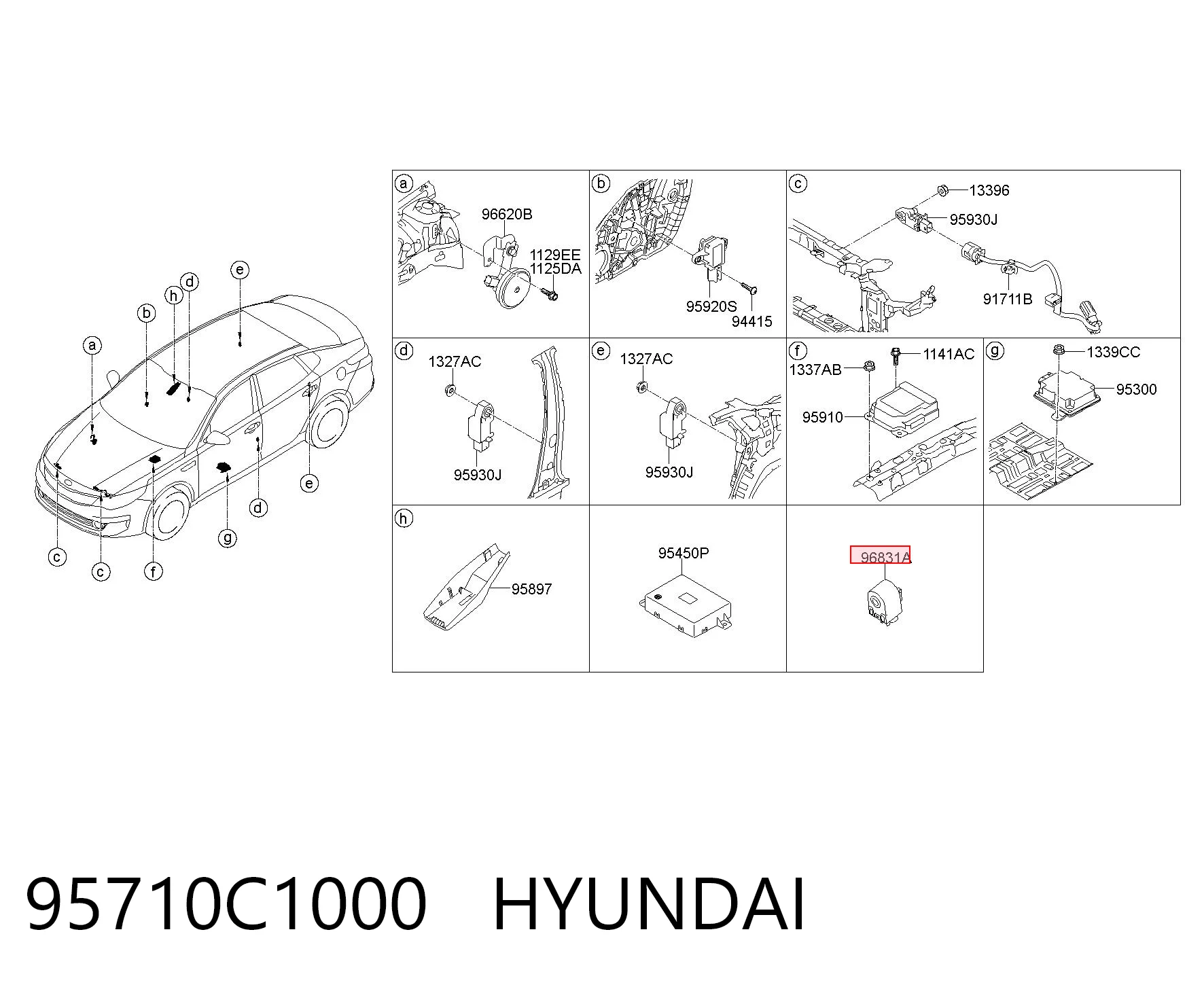 95710C1000 Hyundai/Kia Claxon