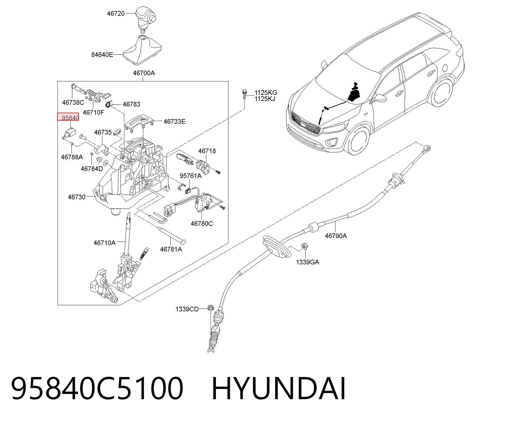 95840C5100 Hyundai/Kia