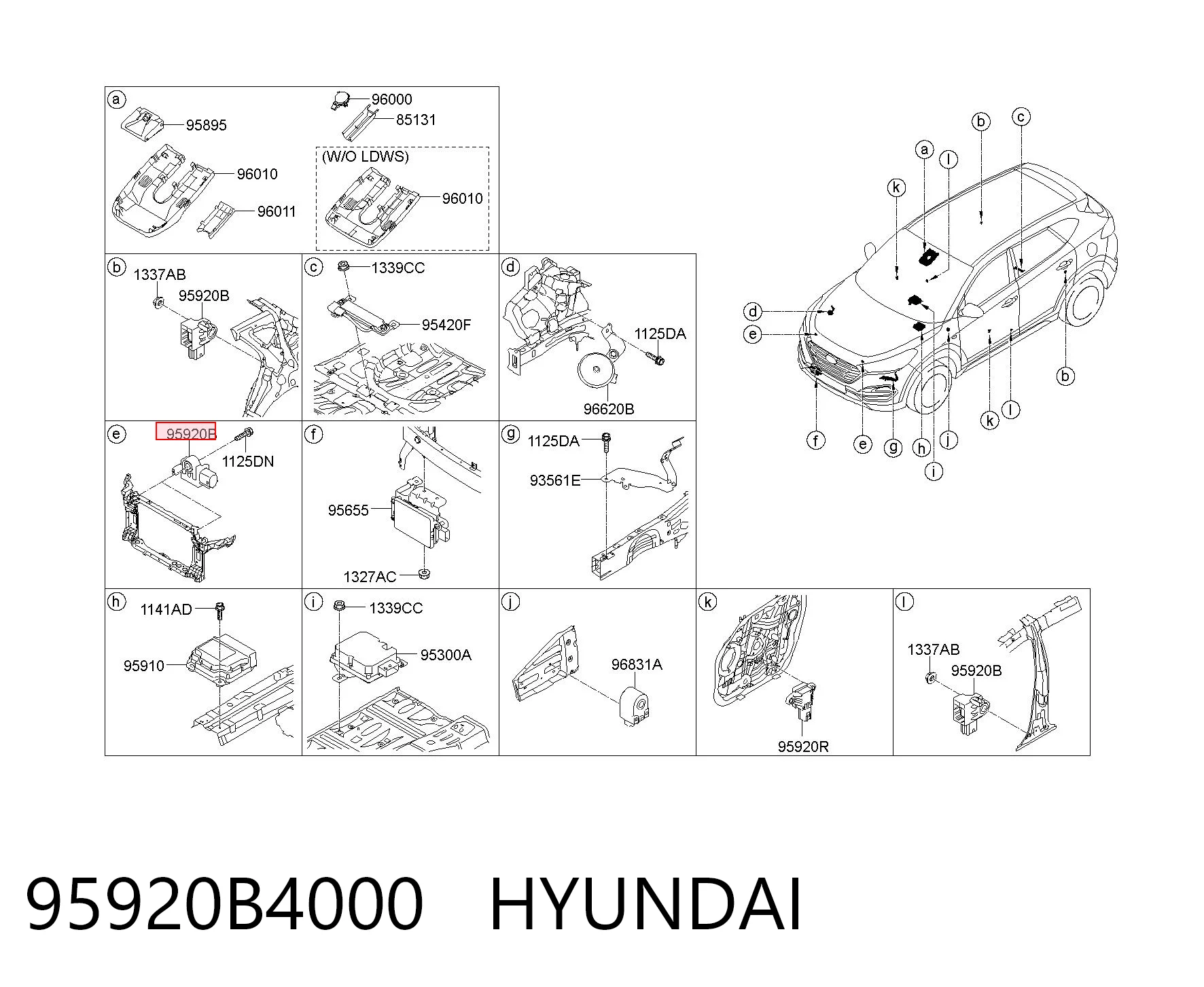 95920B4000 Hyundai/Kia