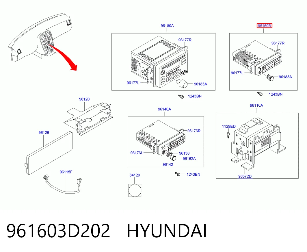 Comprar Radio AM/FM Hyundai Sonata EU4 a bajo precio