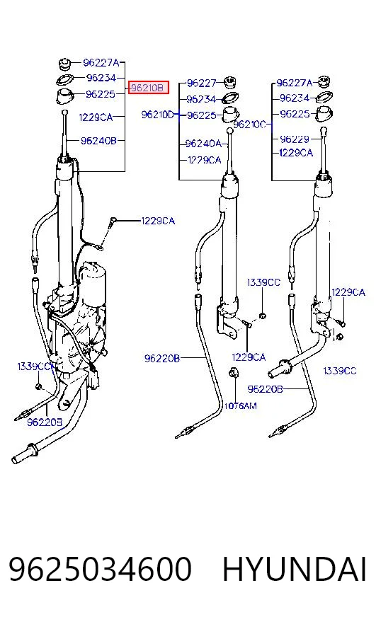 Antena de tiburón Hyundai Sonata III (1993-1998)