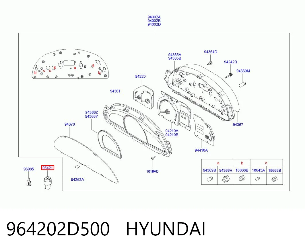 Captador de velocidad para Hyundai Coupe I RD