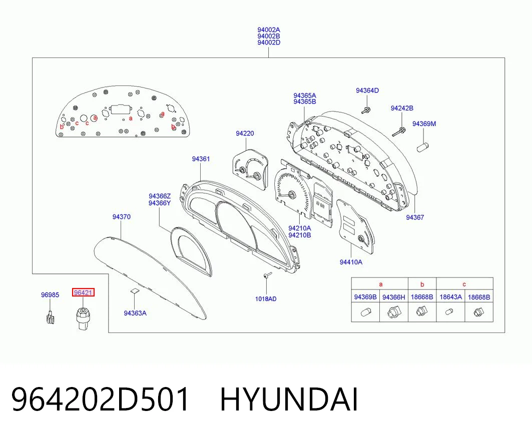 964202D501 Hyundai/Kia Captador de velocidad