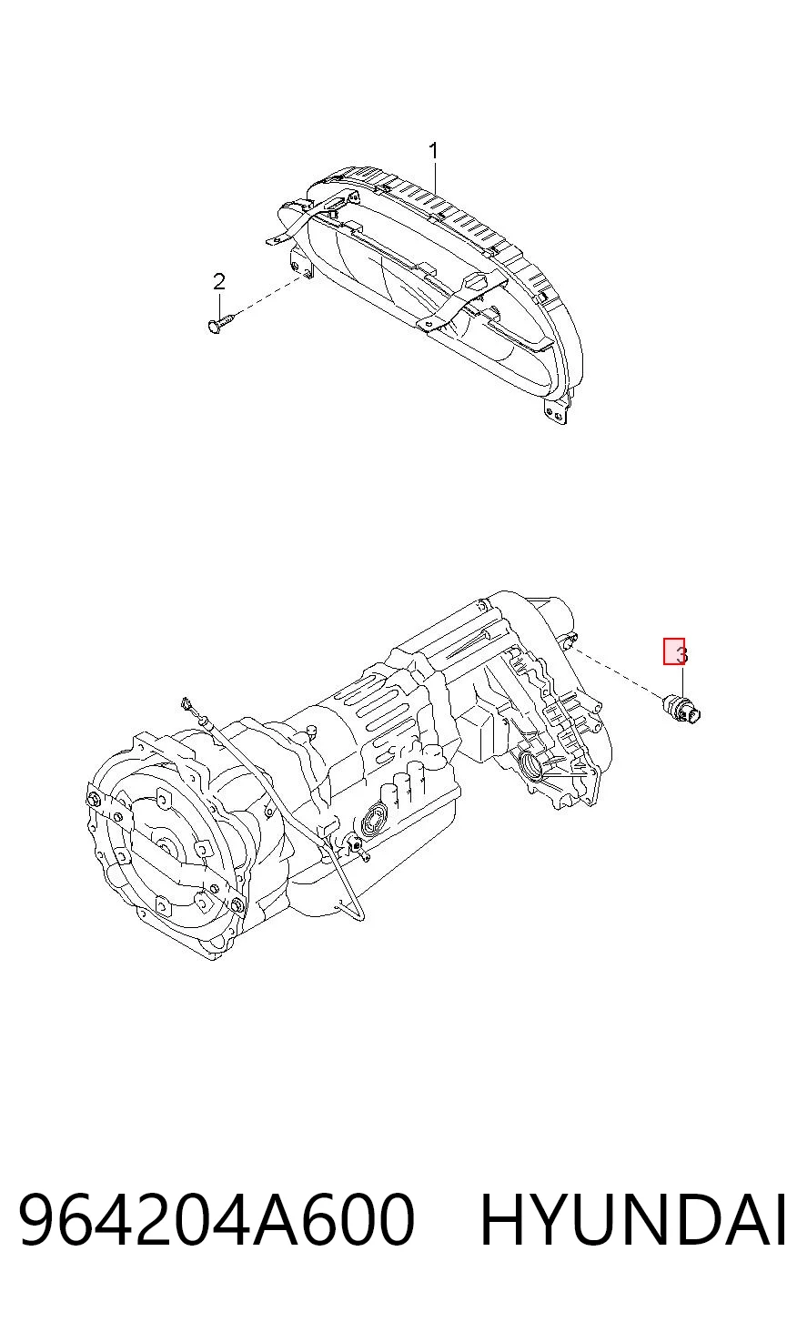 964204A600 Hyundai/Kia Captador de velocidad