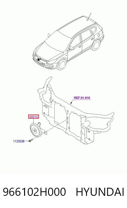966102H000 Hyundai/Kia Claxon