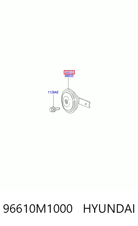Claxon Hyundai Sonata V sedán (NF) (2007 - 2010) precio, desde 36,30 EUR