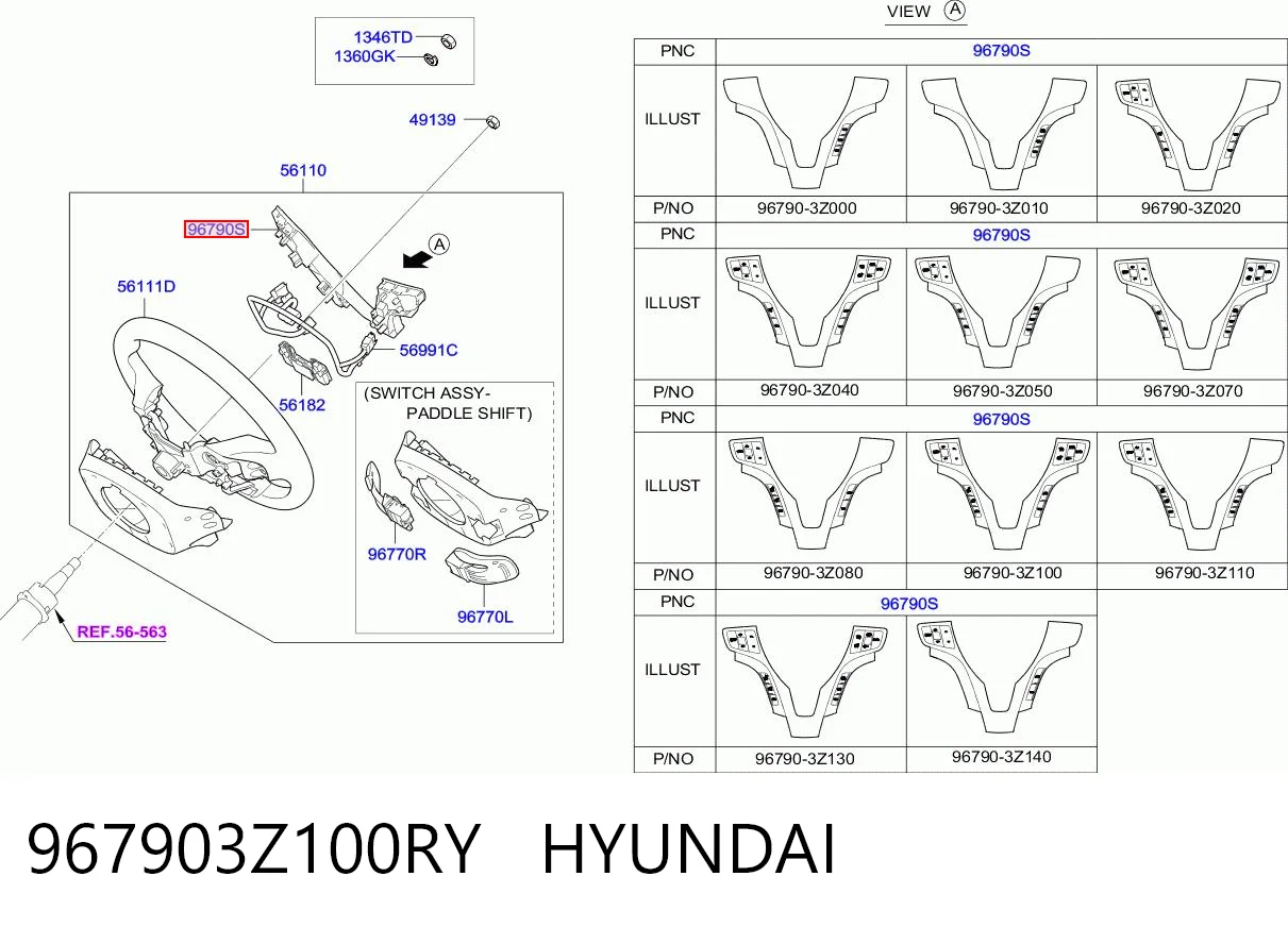 967903Z100RY Hyundai/Kia