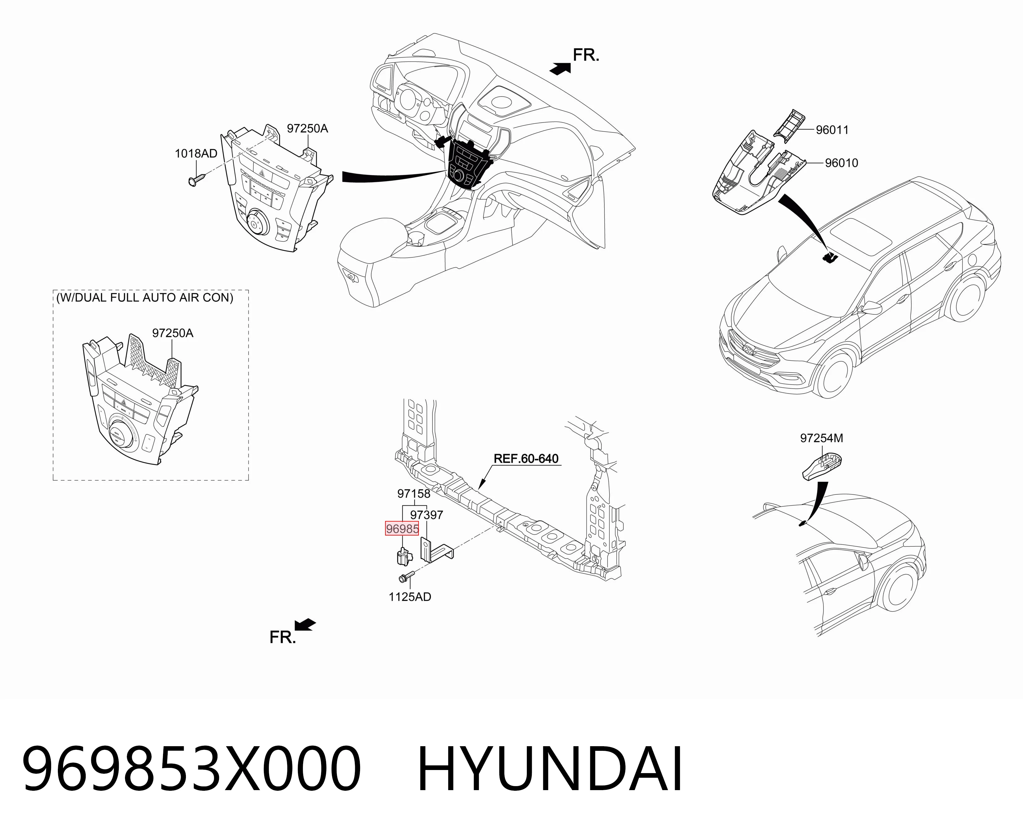 HC969853X000 Mando Sensor de temperatura ambiente