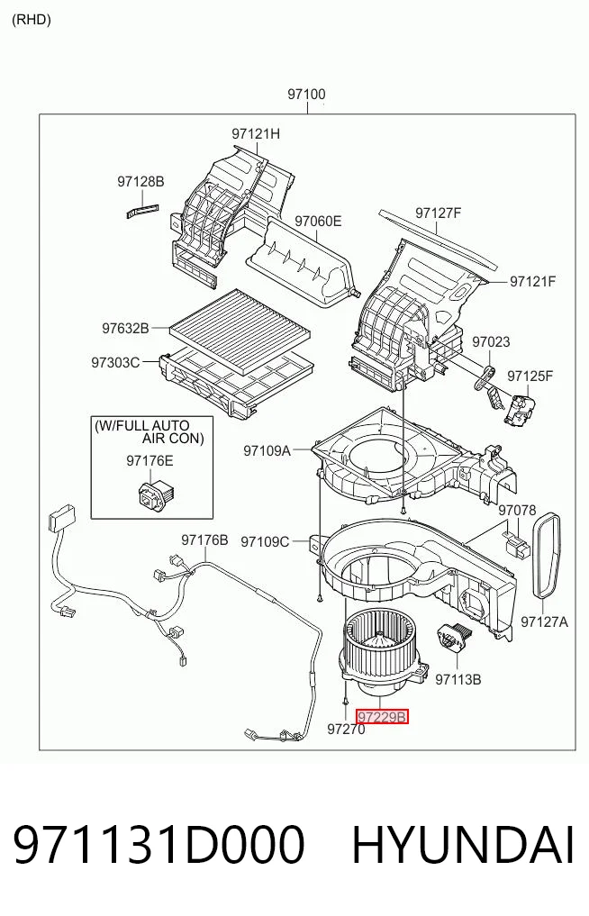 Ventilador habitáculo para KIA Carens FG