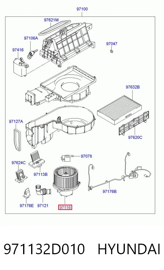 Ventilador de calefacción Hyundai Elantra III sedán (XD) (2000 - 2006) precio, desde 62,44 EUR
