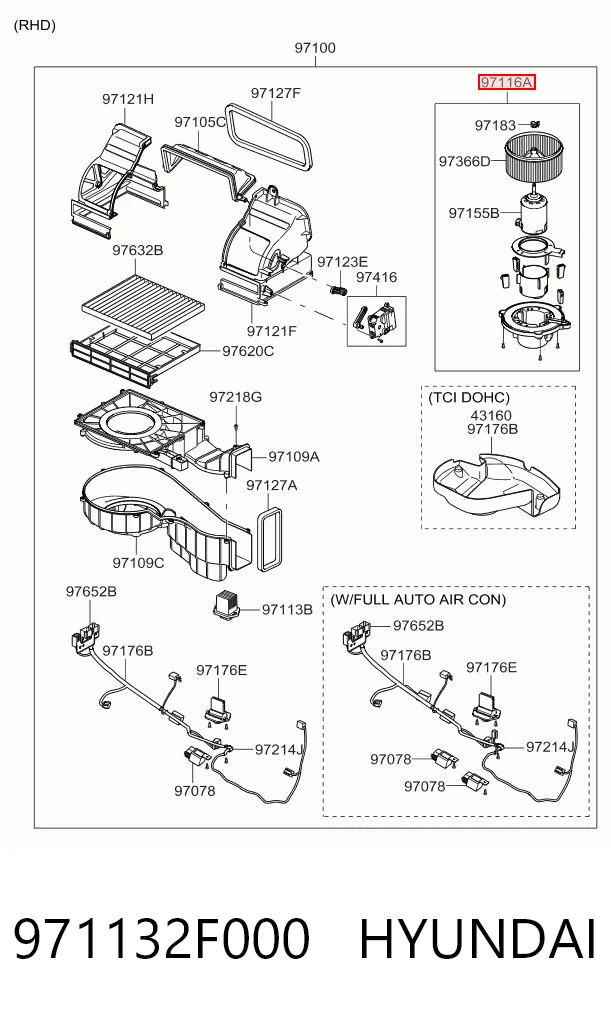 Precio del repuesto Ventilador interior Cerato  sedán