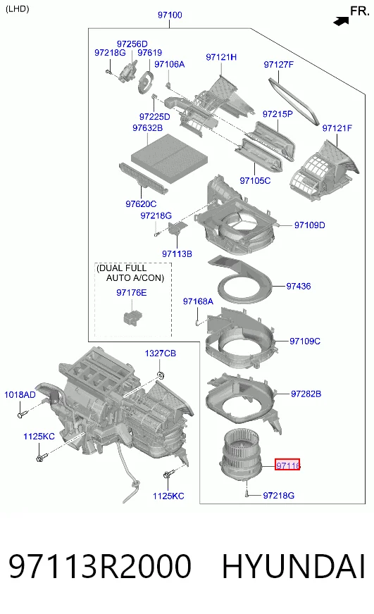 Comprar Motor del ventilador del calefactor Hyundai Tucson IV NX4E a bajo precio
