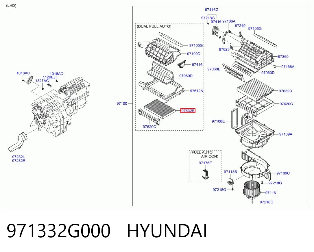 971332G000 Hyundai/Kia Filtro antipolen