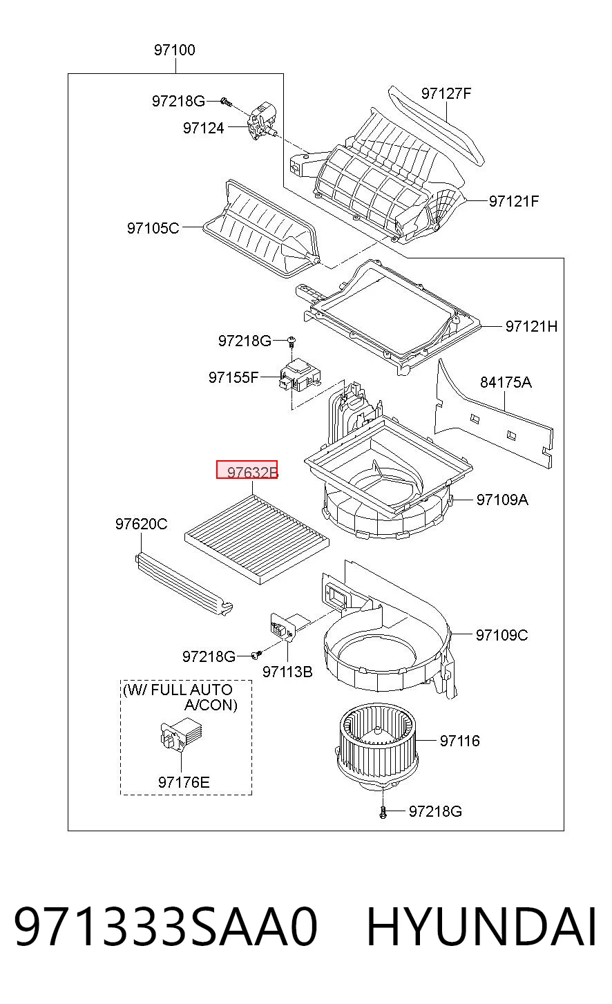 971333SAA0 Hyundai/Kia Filtro antipolen