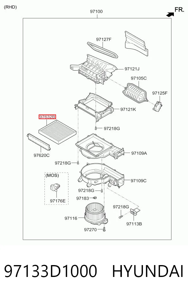97133D1000 Hyundai/Kia