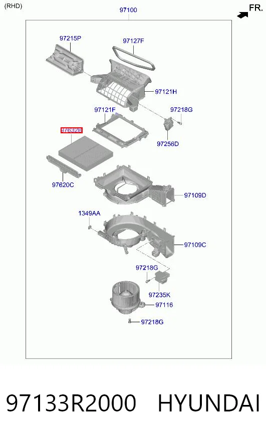 97133R2000 Hyundai/Kia Filtro antipolen