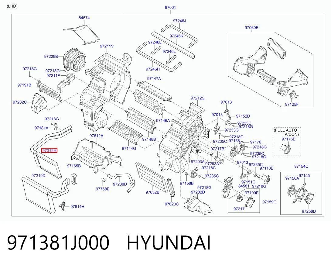 Radiador interior Hyundai I20 (2008-2012)