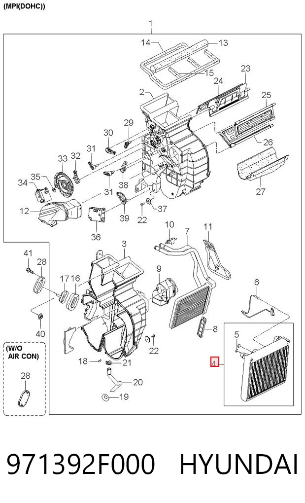 Comprar Evaporador de aire acondicionado KIA Cerato LD a bajo precio