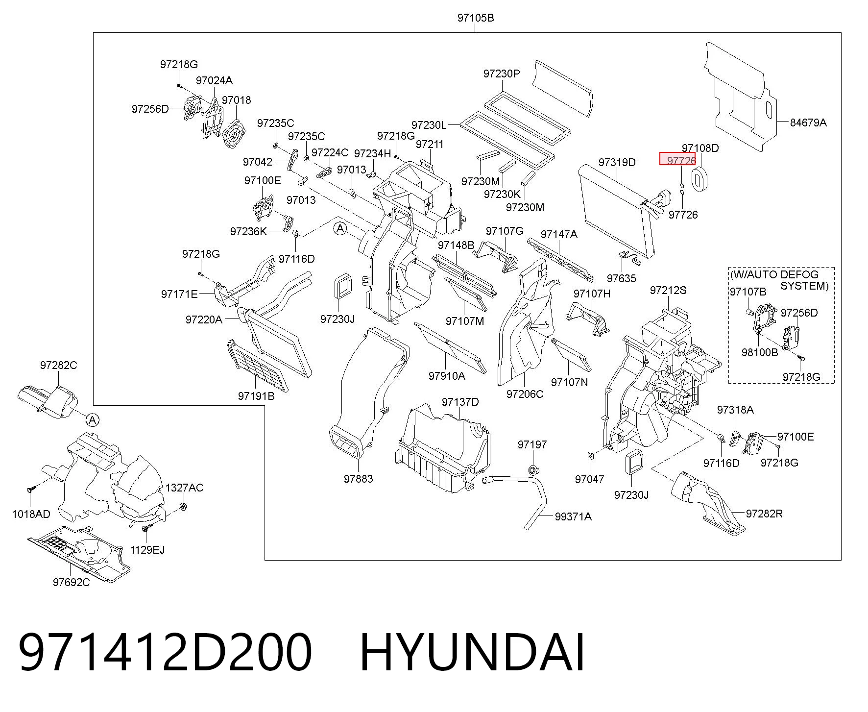 971412D200 Hyundai/Kia