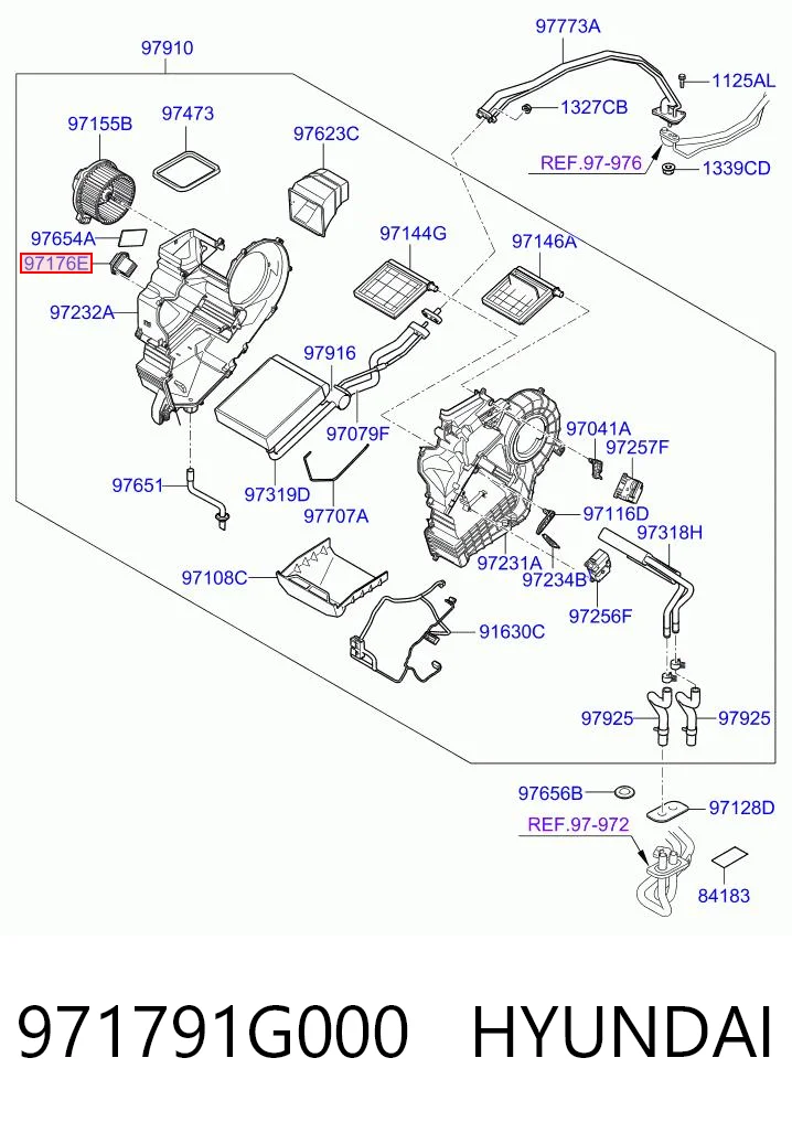 971791G000 Hyundai/Kia Resistencia de calefacción