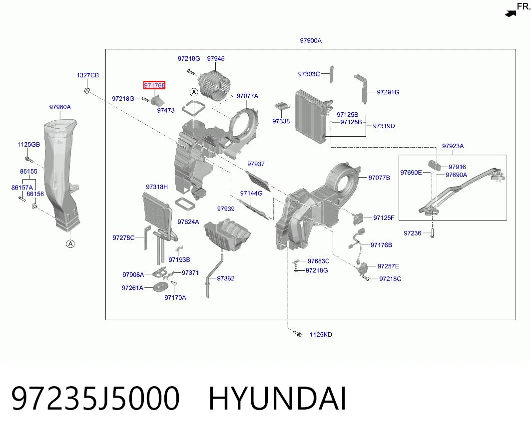 97235J5000 Hyundai/Kia Resistencia de calefacción