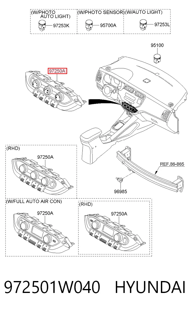 Comprar Módulo de modos de calefacción/aire acondicionado KIA Rio III UB a bajo precio