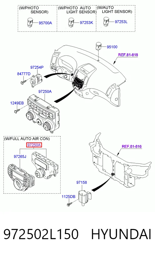 Unidad de control de la ventilación para Hyundai I30  FD