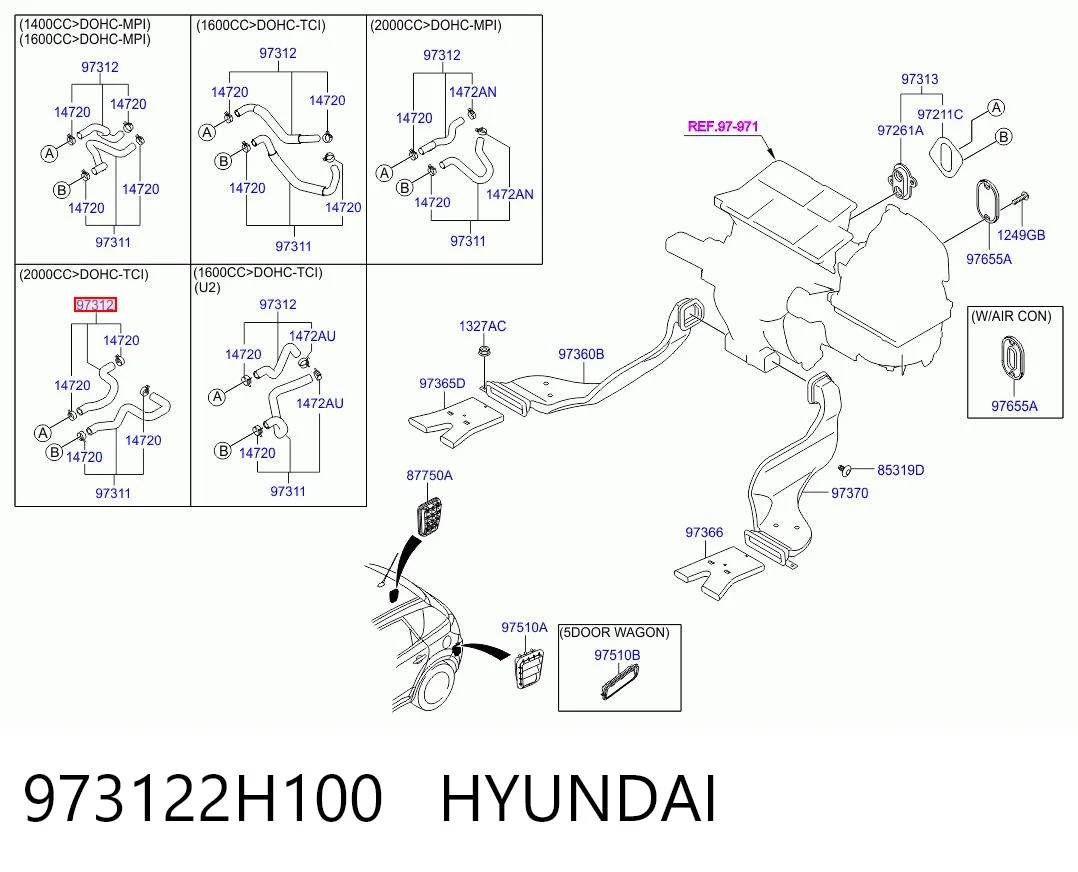 973122H100 Hyundai/Kia