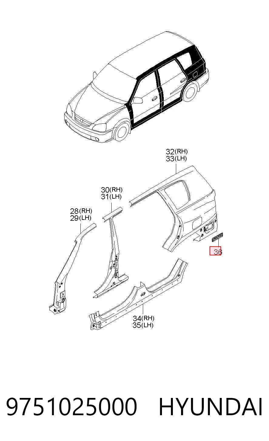 9751025000 Hyundai/Kia