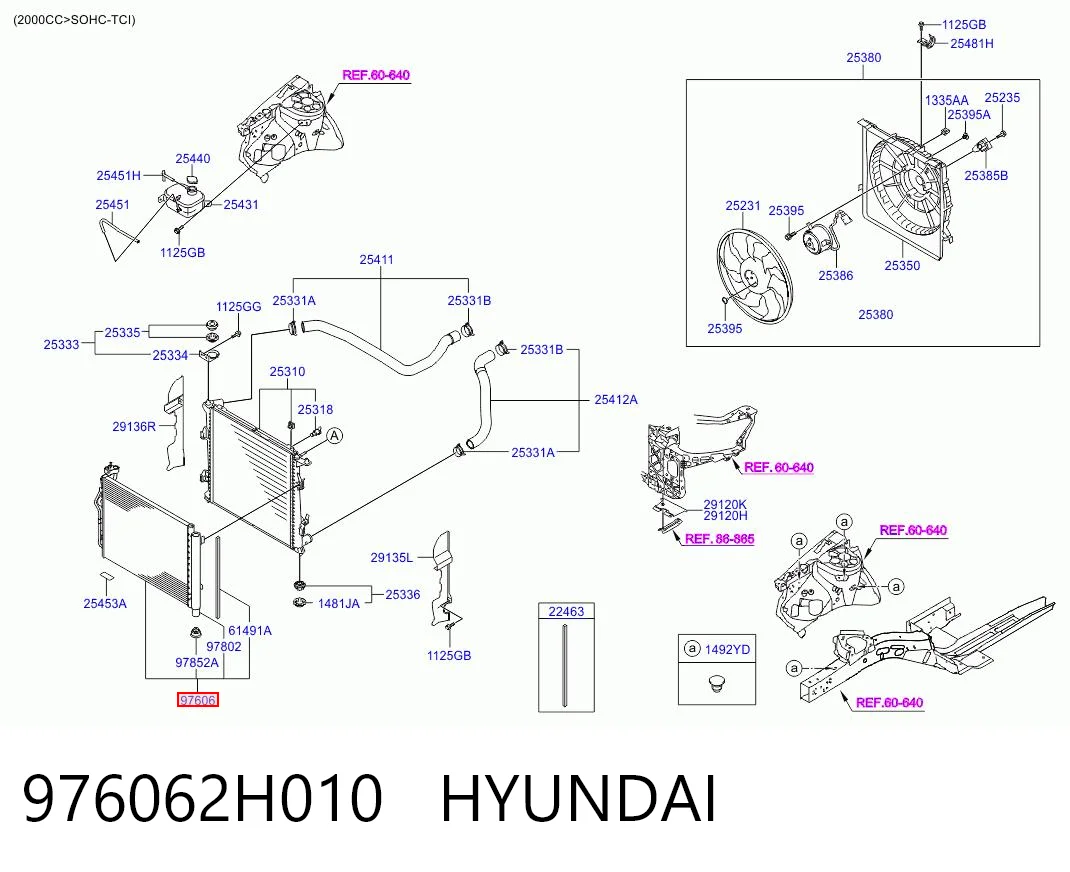 976062H010 Hyundai/Kia
