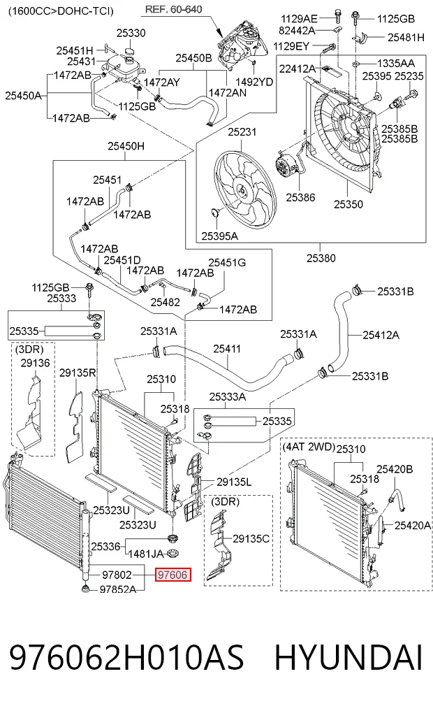 976062H010AS Hyundai/Kia