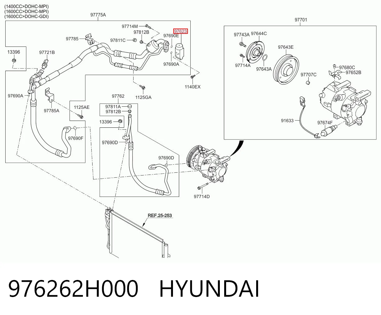 976262H000 Hyundai/Kia