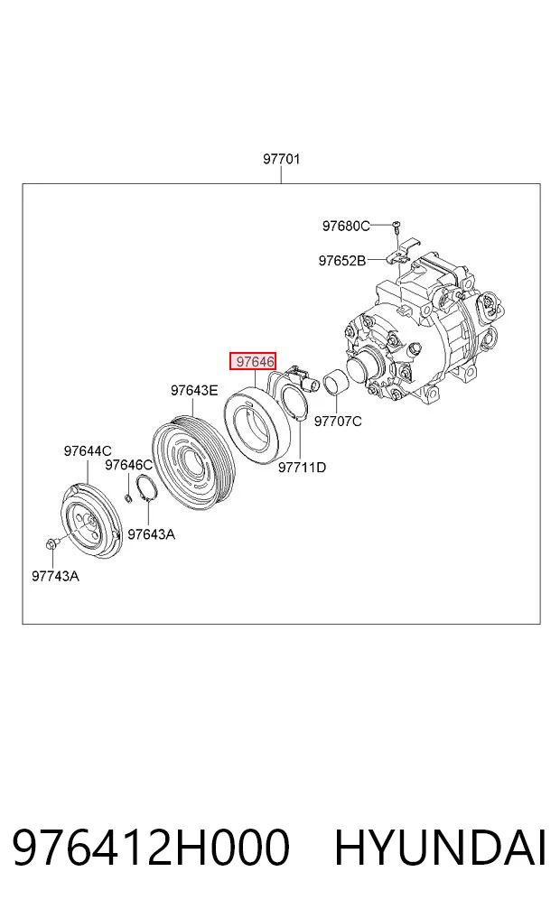 976412H000 Hyundai/Kia