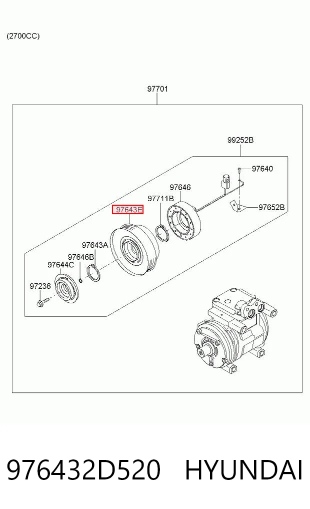 976432D520 Hyundai/Kia