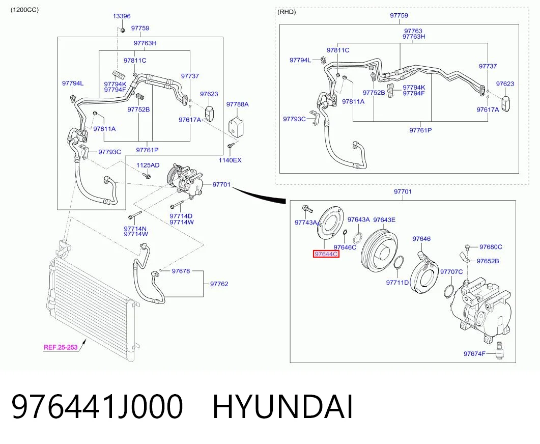 Comprar Embrague (bobina magnética) del compresor de aire acondicionado Hyundai Accent IV RB a bajo precio