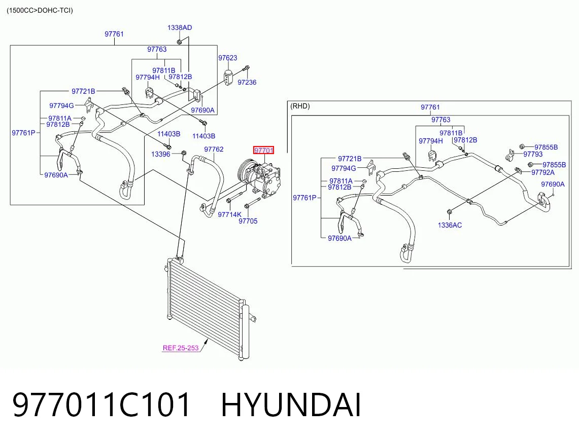 Condensador aire acondicionado Hyundai Getz  hatchback comprar en España