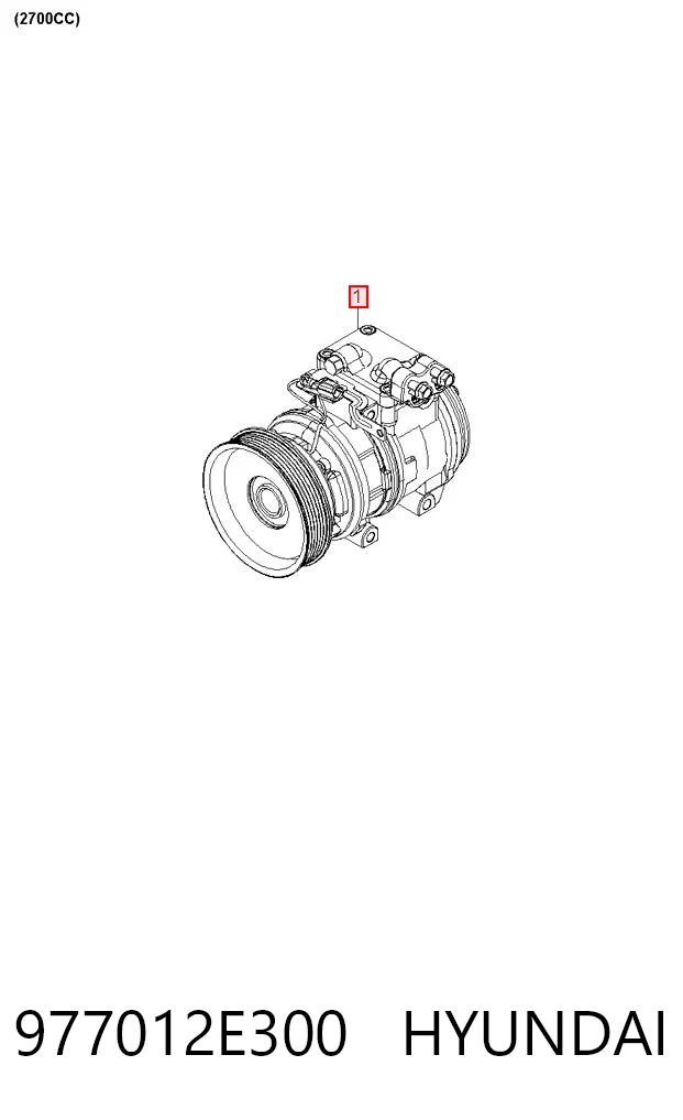 977012E300 Hyundai/Kia Compresor climatizador